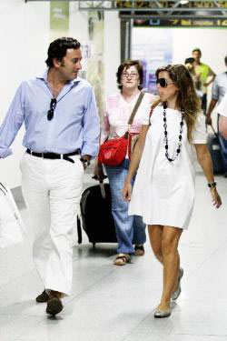 Alejandro Agag junto a su mujer, Ana Aznar, en una imagen de archivo.