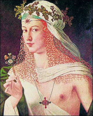 Una de las pocas imágenes de Lucrecia, por Bartolomeo Veneto.