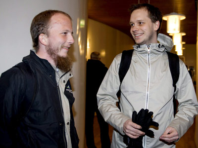 Peter Sunde (dcha.) y Gottfrid Svartholm, responsables de The Pirate Bay.