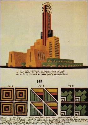 Proyecto del faro de Colón, de Flavio Carvalho (1928). - PAULA CORROTO