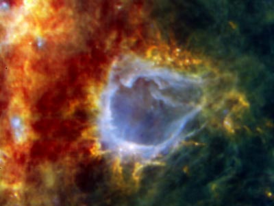 Imagen de una estrella en formación.ESA