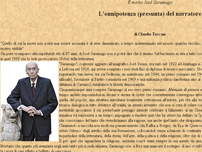 Página web del diario vaticano.