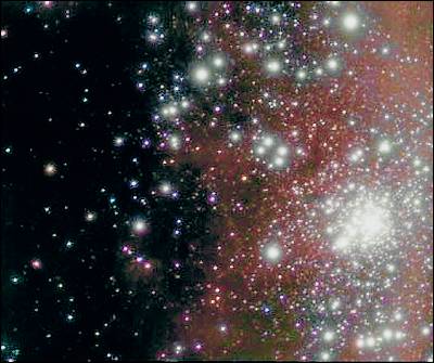 Una imagen del grupo estelar R136.