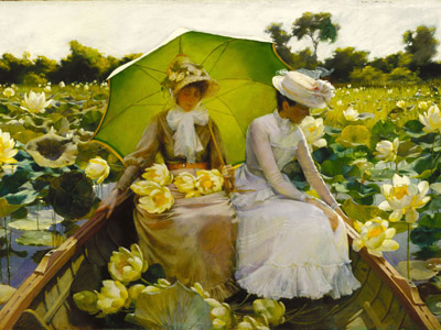 ‘Lotus lillies’, de Charles Courtney Curran (1888).