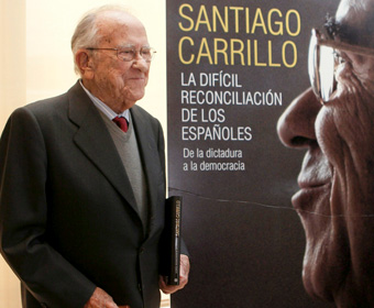 Santiago Carrillo, en la presentación de su nuevo libro.