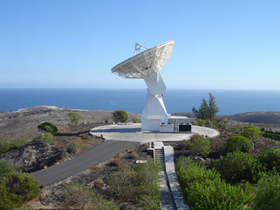 La antena de seguimiento de Maspalomas.
