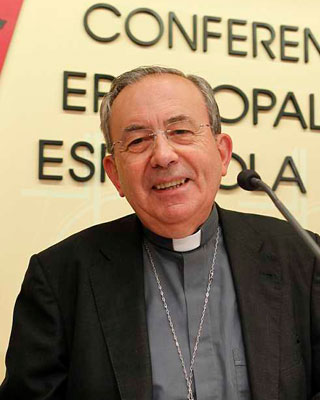 Antonio Algora, obispo de Ciudad Real y responsable del sostenimiento económico de la Iglesia.