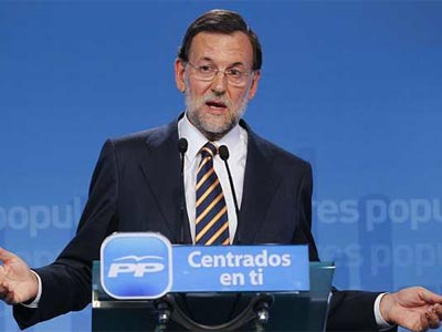 Rajoy, durante la rueda de prensa. EFE