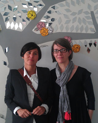 Anne Plichota (izquierda) y Cendrine Wolf, durante su visita a Madrid.