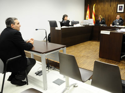 Juicio contra la página Índice-web, celebrado hace unos días en Barcelona. M. FERNÁNDEZ