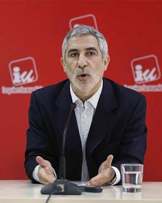 El diputado de IU, Gaspar Llamazares. -