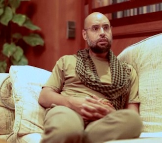 Saif al Islam, durante su entrevista con The New York Times.