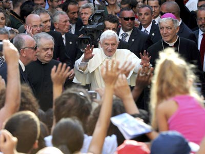 El papa, el 11 de septiembre a Ancona (Italia). efe