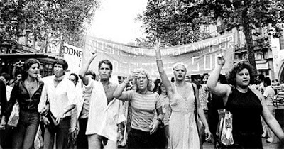 Primera manifestación de lesbianas en España.