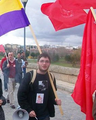 Rafael García de Vinuesa en una manifestación reciente.