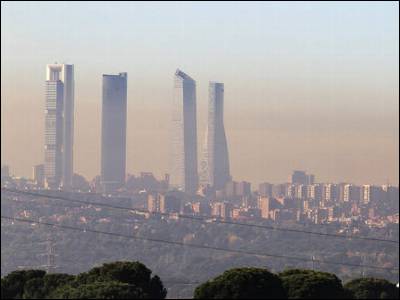 El aire contaminado de Madrid.