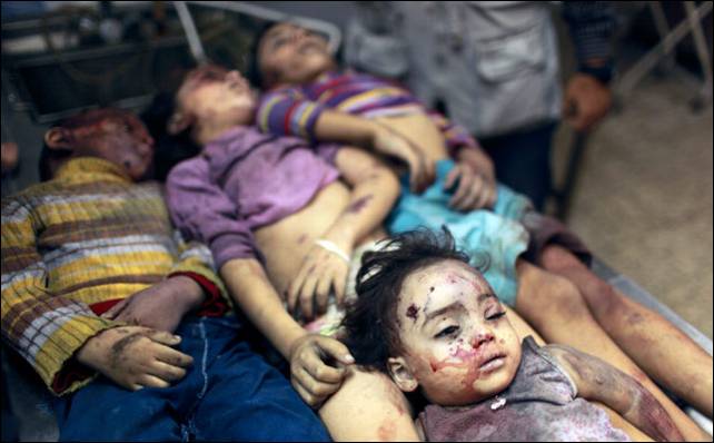 1353315518230palestinac4 - Los bombardeos israelies se ceban con los niños