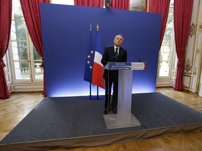 El primer ministro francés, Jean-Marc Ayrault.