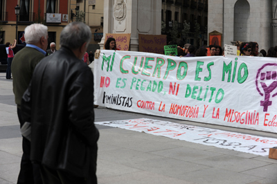 Manifestación feminista en Madrid, el pasado abril.-Fernando Sánchez