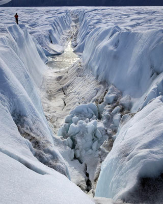 El glaciar Petermann, en Groenlandia. AFP