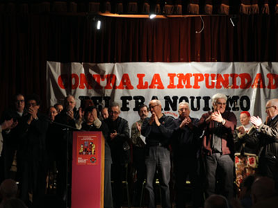 Miembros de La Comuna, en Madrid.