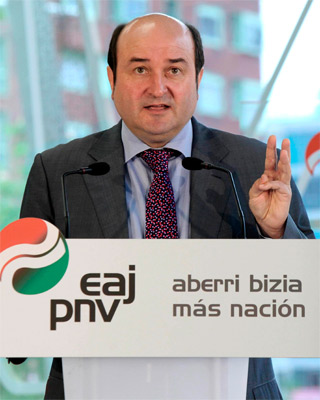 El presidente del PNV de Bizkaia, Andoni Ortuzar, hoy.-Alfredo Aldai/EFE