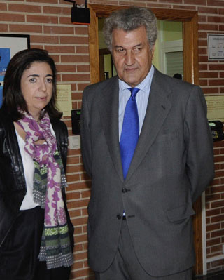 Sandra Moneo, acompañada por el ex ministro Jesús Posada, en una foto de archivo. EFE