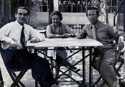 Lorca, María Teresa León y Rafael Alberti