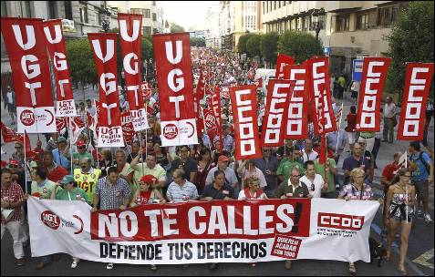Imágen de la protesta en Burgos.- Santi Otero (EFE)