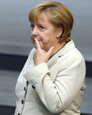 La canciller alemana, Angela Merkel. -