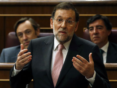 Mariano Rajoy, durante el debate parlamentario del 12 de septiembre. REUTERS/Andrea Comas