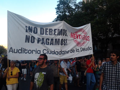 Manifestación 'Desmontando menitiras, construyendo alternativas'.