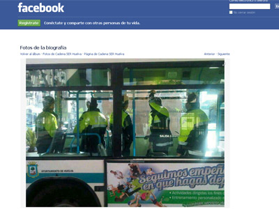 Captura de imagen del perfil de Facebook de la Cadena Ser de Huelva