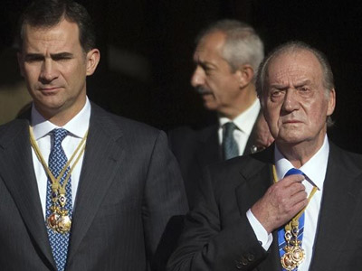 El rey Juan Carlos y el príncipe Felipe en una foto de archivo. EFE