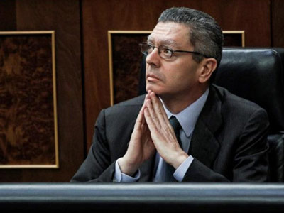 El Ministro de Justicia, Alberto Ruíz-Gallardón.