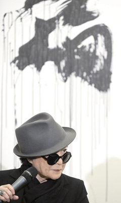 Yoko Ono, en la presentación de su última obra. EFE