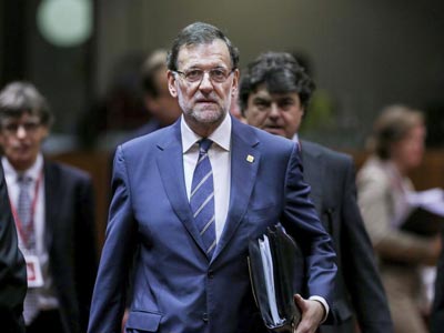 El presidente del Gobierno, Mariano Rajoy, en Bruselas.