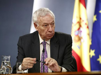 García-Margallo en una comparecencia.