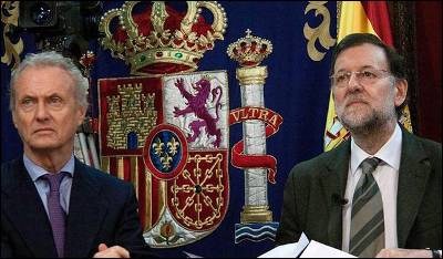 El ministro de Defensa, Pedro Morenés, junto al presidente del Gobierno, Mariano Rajoy, en un imagen de archivo.