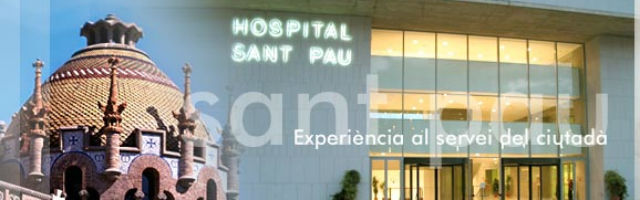 Foto del hospital de Sant Pau publicada en la propia web del centro.