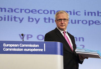 El comisario europeo de Asuntos Económicos, Olie Rehn.