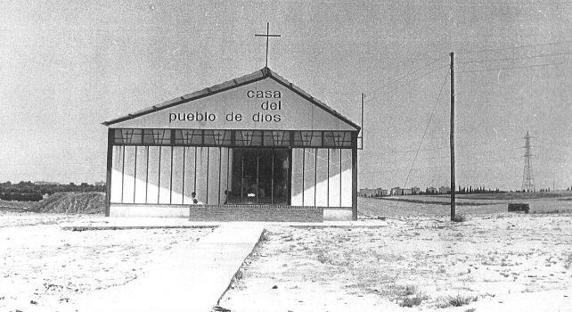 Parroquia de Moratalaz en 1966 donde ejercía el cura obrero Mariano Gamo