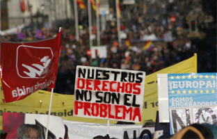 Sesenta marchas recorren España contra el paro y la corrupción política
