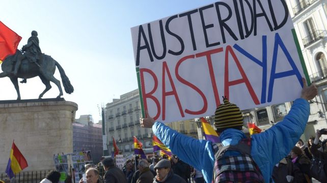 La última manifestación de la Marea Ciudadana el 23-F.