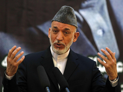 Hamid Karzai, presidente de Afganistán.-