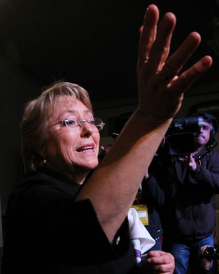 Michelle Bachelet, ayer. EFE