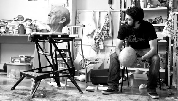 Eugenio Merino en su estudio. JUAN BARTE