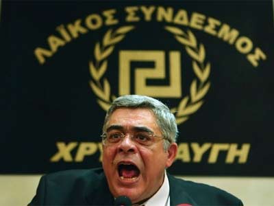 El líder del partido neonazi griego Amanecer Dorado, Nikos Michaloliakos. EFE