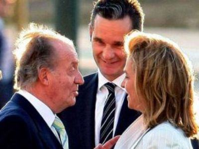 El rey con su hija y Urdangarin/Efe