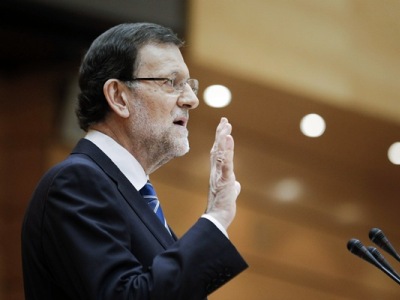 Mariano Rajoy, en su comparecencia del 1 de agosto en el Senado para hablar de Bárcenas/Efe